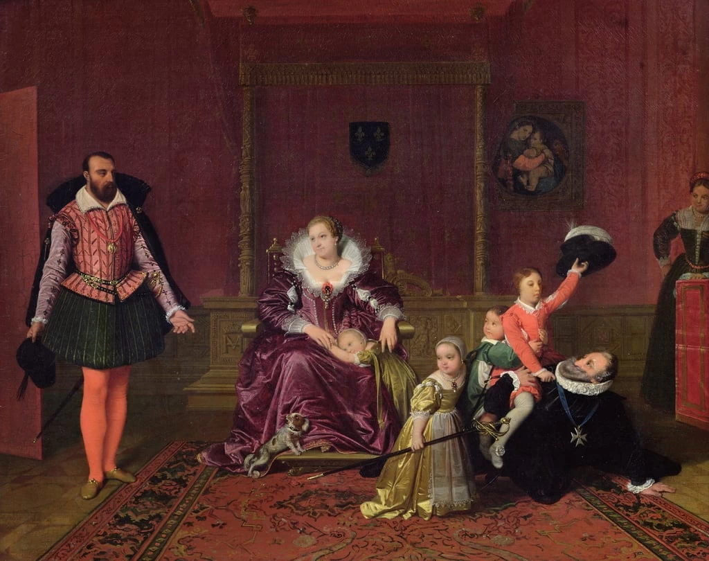 Henri IV re di Francia e Navarra che gioca con i suoi figli - Musee de la Ville de Paris